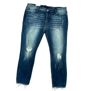 Judy Blue Jeans Plus Size 3XL Skinny Fit Distressed Boho Chic NWT